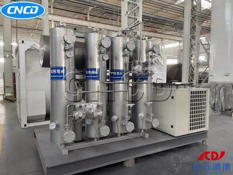 Supporting products of CO2 recovery device – skid-mounted CO2 purification system